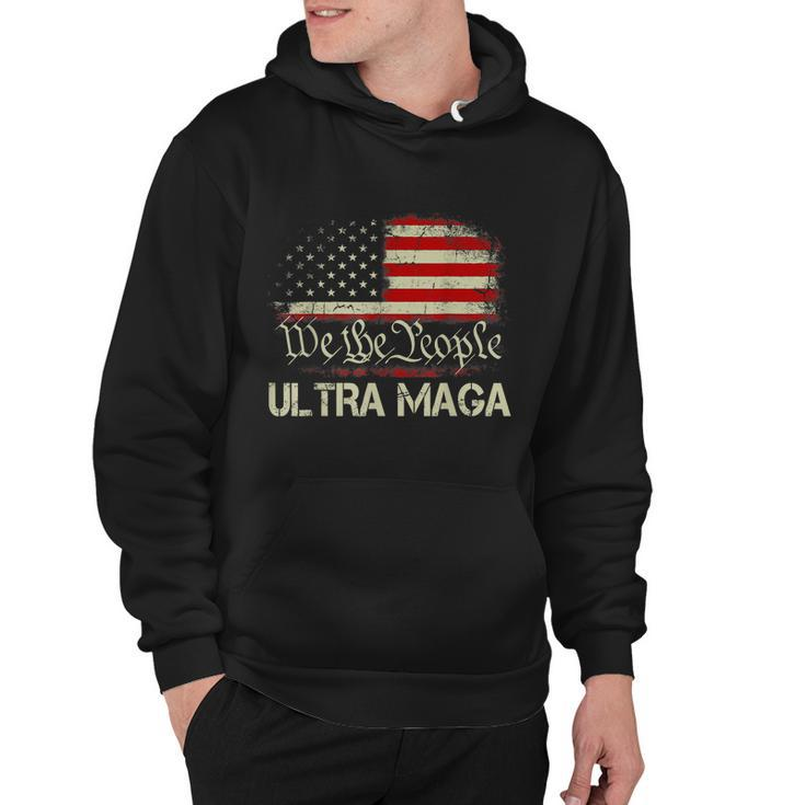 Ultra Maga Shirt Funny Anti Biden Us Flag Pro Trump Trendy Tshirt Hoodie
