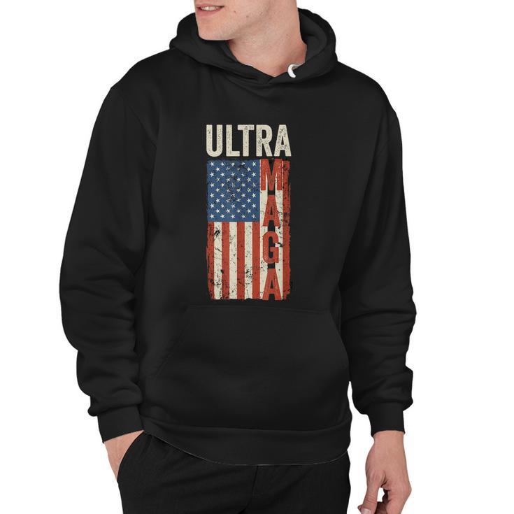 Ultra Maga Us Flag Pro Trump American Flag Tshirt Hoodie