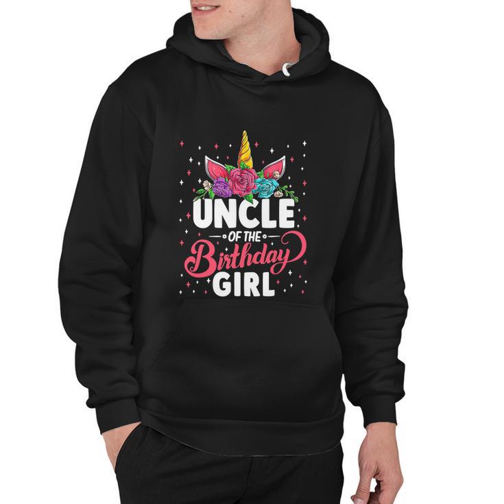 Uncle Of The Birthday Girl Uncle Funny Unicorn Birthday Hoodie