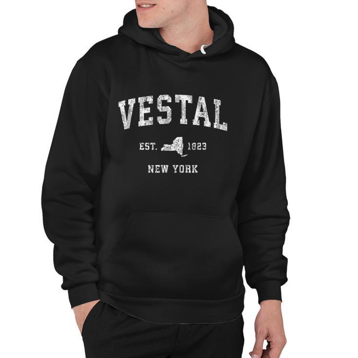 Vestal New York Ny Vintage Athletic Sports Design Hoodie