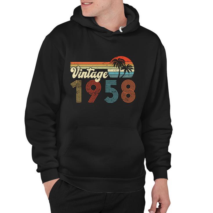 Vintage 1958 Made In 1958 64Th Birthday Gift 64 Year Old Hoodie