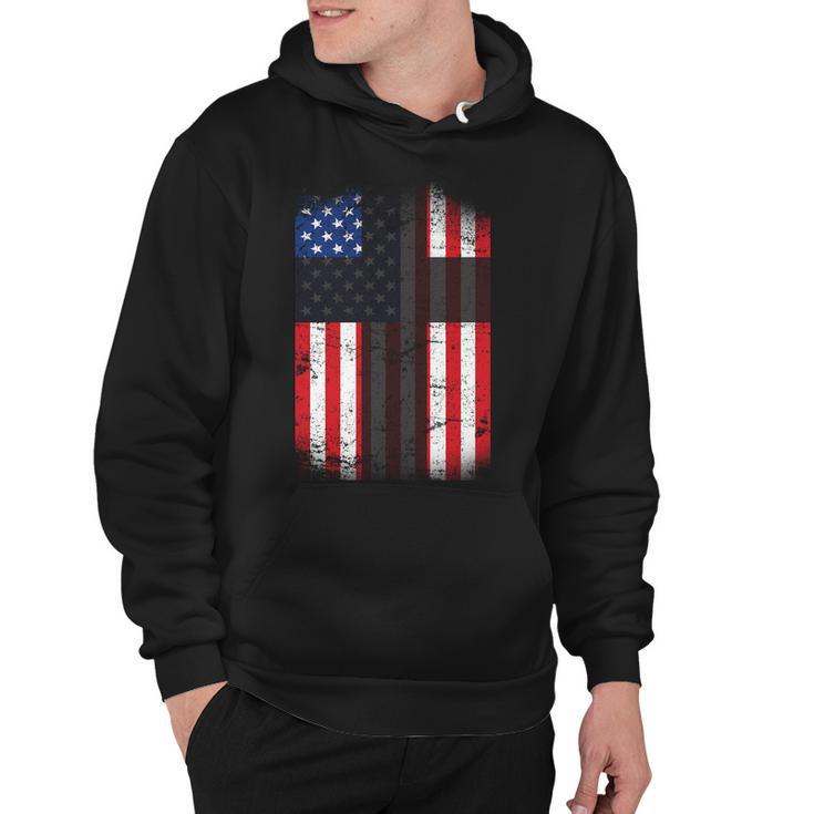 Vintage American Cross Flag Tshirt Hoodie