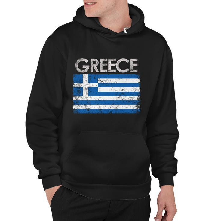 Vintage Greece Greek Flag Pride Gift Hoodie