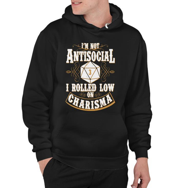 Vintage Im Not Antisocial I Rolled Low On Charisma Tshirt Hoodie