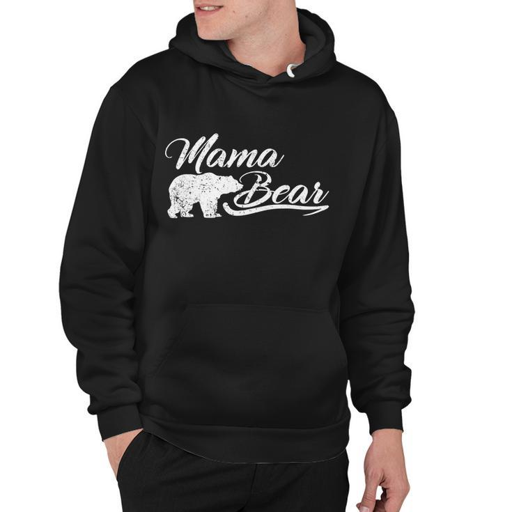 Vintage Mama Bear Retro Mother Logo Hoodie