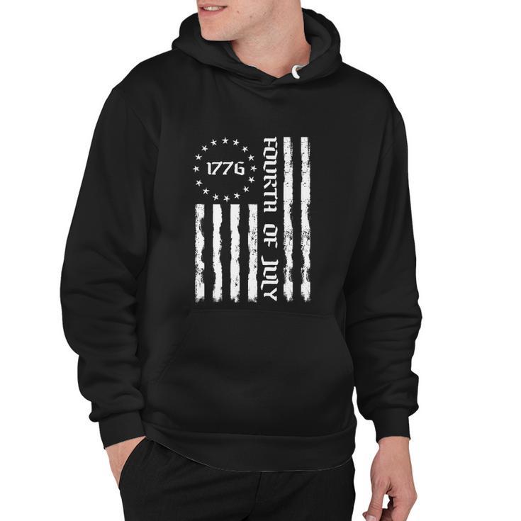 Vintage Patriotic Flag Funny Fourth Of July 4Th Of July Hoodie