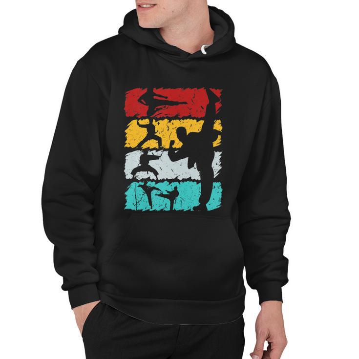 Vintage Retro Taekwondo Karate Gift Hoodie