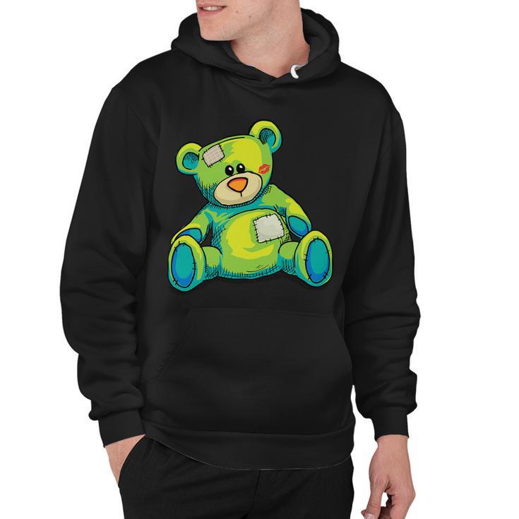 Vintage Torn Colorful Teddy Bear Tshirt Hoodie