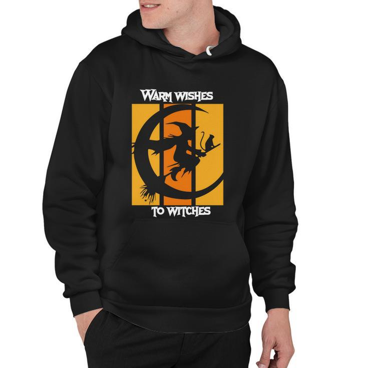 Warm Wishes To Witches Halloween Quote Hoodie