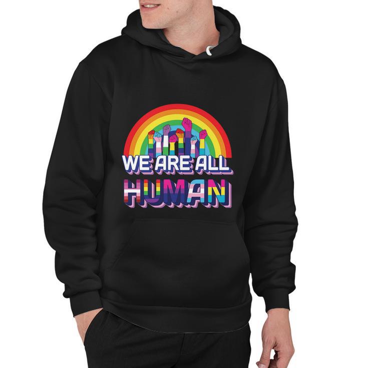 We Are All Human Pride Month Hoodie