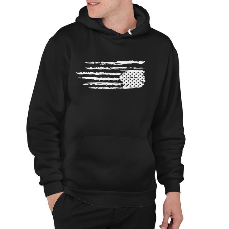 We Are Not Ok Upside Down Usa Flag In Distress Hoodie