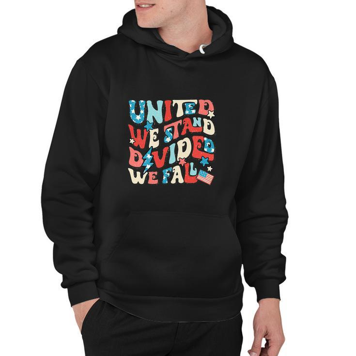 We Stand Divided We Fall 4Th Of July American Flag Hoodie