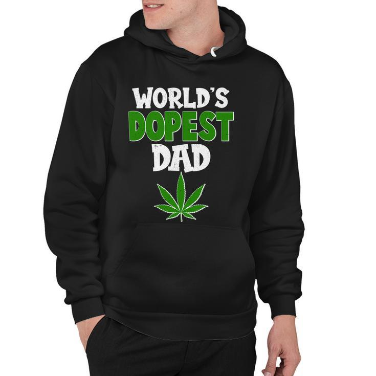 Worlds Dopest Dad Marijuana Weed Hoodie