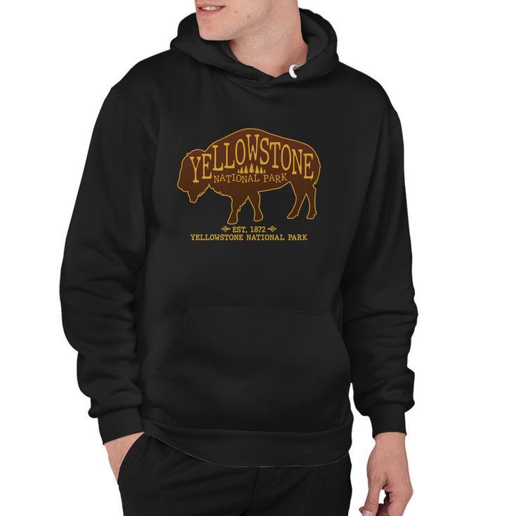 Yellowstone National Park Est 1872 Buffalo Logo Tshirt Hoodie