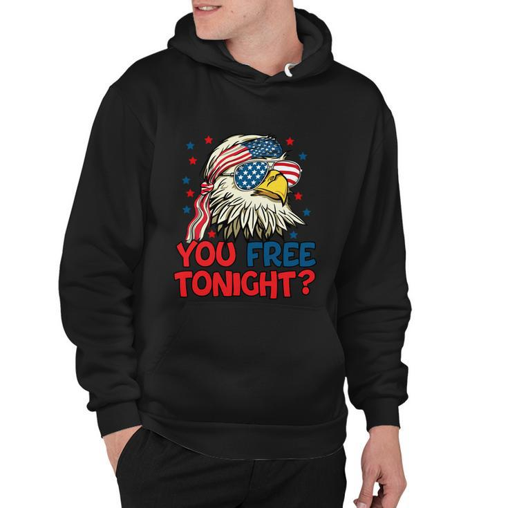 You Free Tonight Bald Eagle Mullet Usa Flag 4Th Of July Gift Hoodie