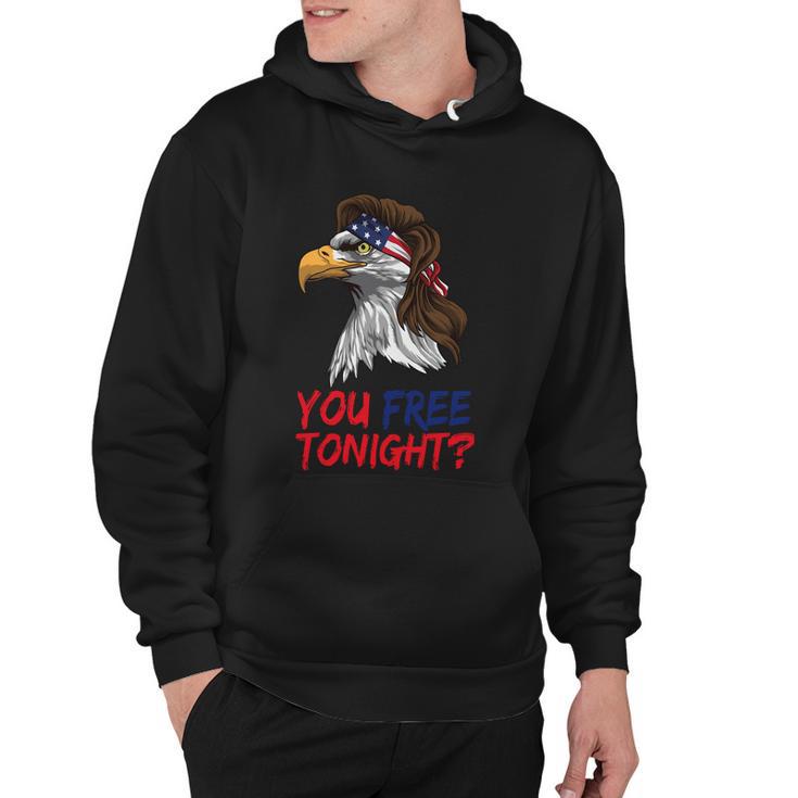 You Free Tonight Bald Eagle Mullet Usa Flag 4Th Of July Gift V3 Hoodie