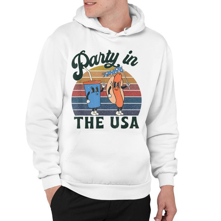 4Th Of July For Hot Dog Lover Party In The Usa Vintage  Hoodie