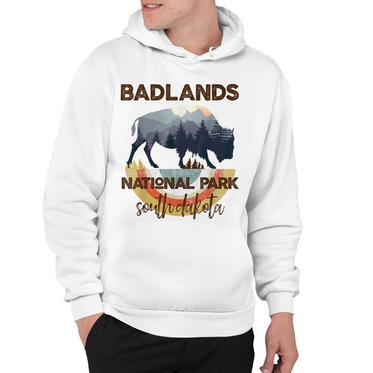 Badlands National Park Vintage South Dakota Yellowstone Gift  Hoodie