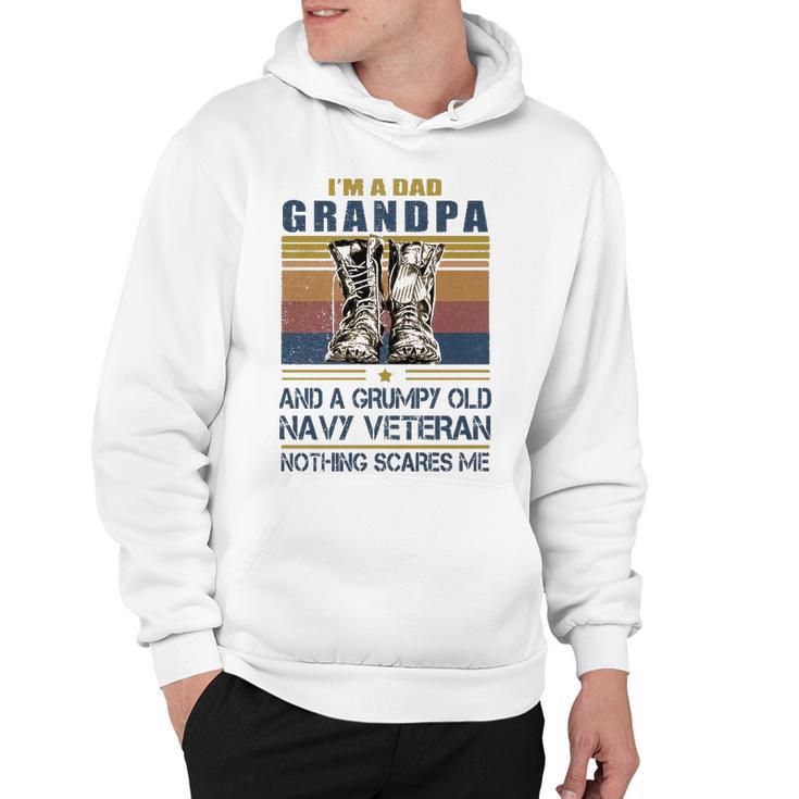 Dad Grandpa Navy Veteran Hoodie