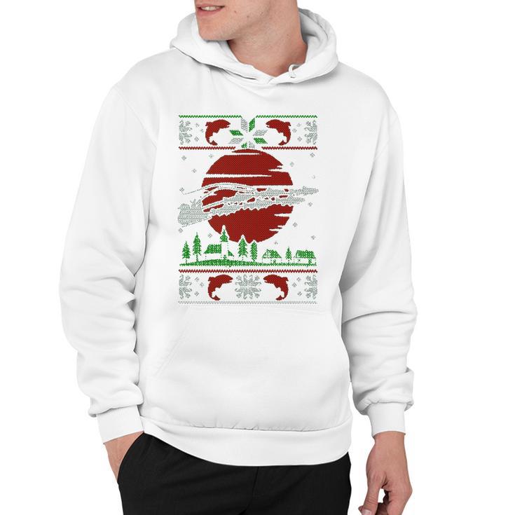 Fishing Santa Hoodie