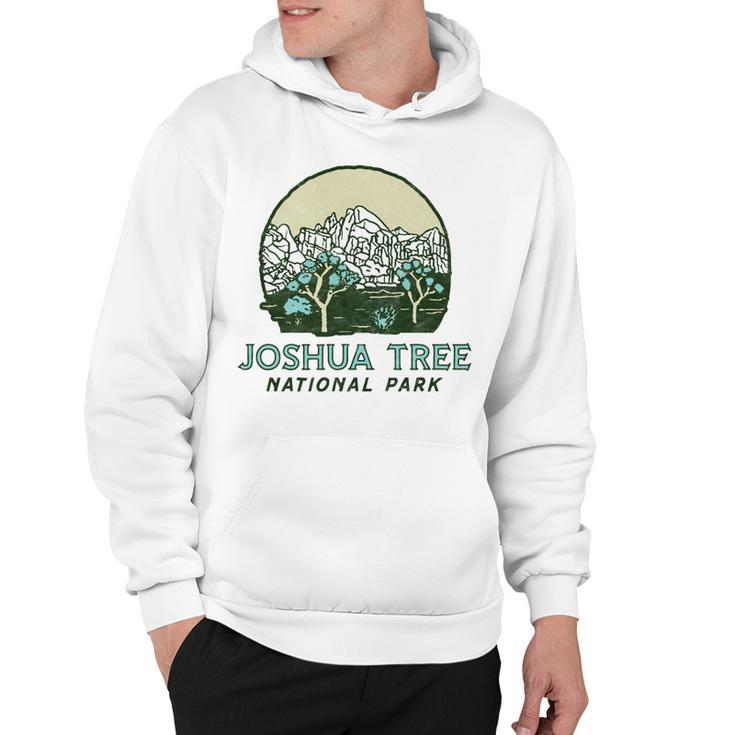 Joshua Tree National Park Vintage Mountains & Trees Sketch  Hoodie