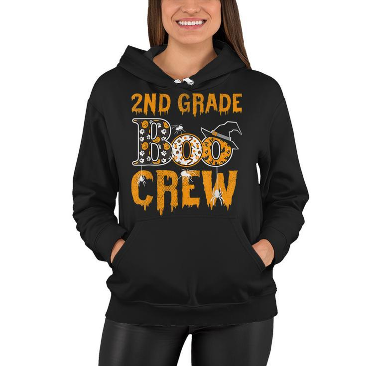 2Nd Grade Teacher Boo Crew Halloween 2Nd Grade Teacher  Women Hoodie