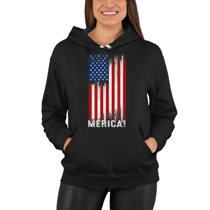 4Th Of July Independence Day Us American Flag Patriotic  Women Hoodie