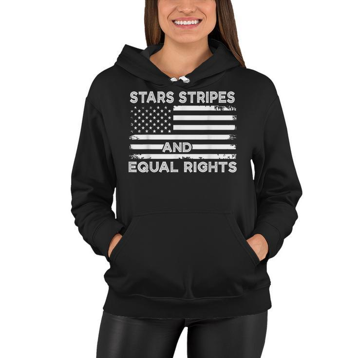 4Th Of July Womens Rights Stars Stripes And Equal Rights  Women Hoodie