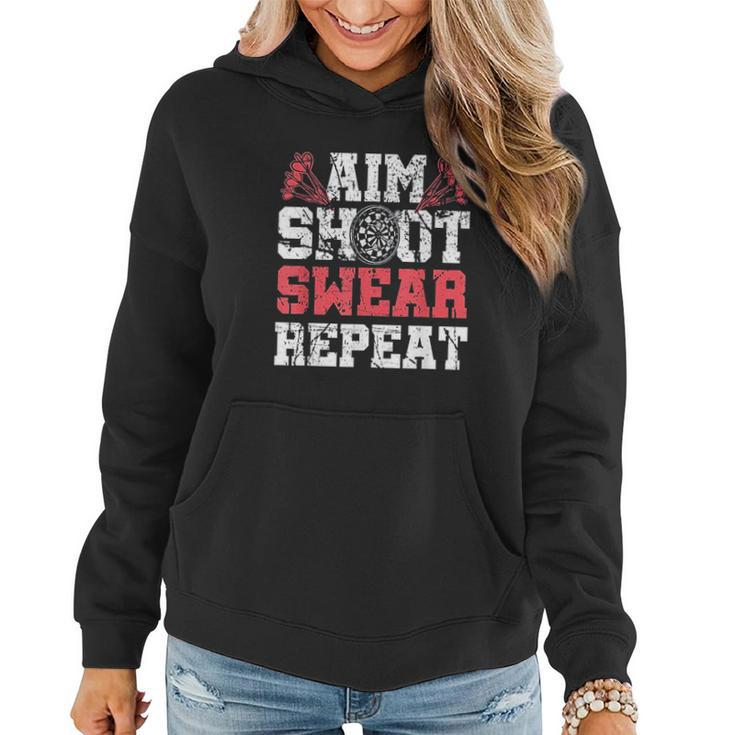 Aim Swear Repeat V2 Women Hoodie Graphic Print Hooded Sweatshirt