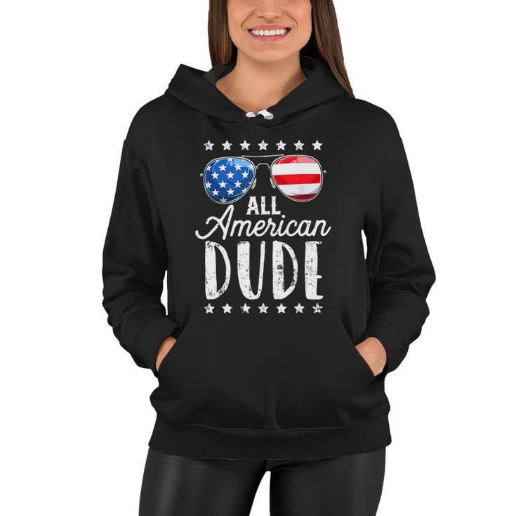 All American Dude 4Th Of July Boys Kids Sunglasses Family Women Hoodie