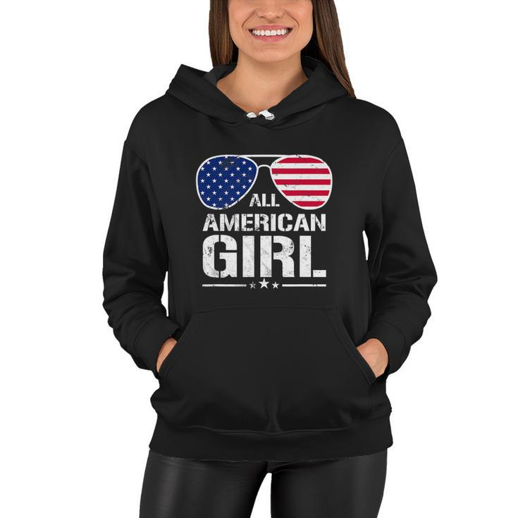 All American Girl 4Th Of July Independence Women Hoodie