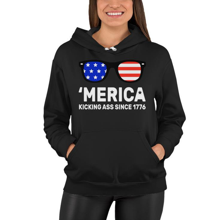 America Kicking Ass Since 1776 Tshirt Women Hoodie