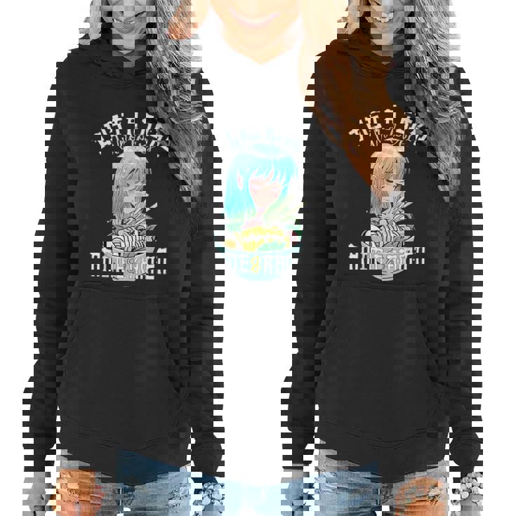 Anime Girl Just A Girl Who Loves Anime And Ramen Women Hoodie