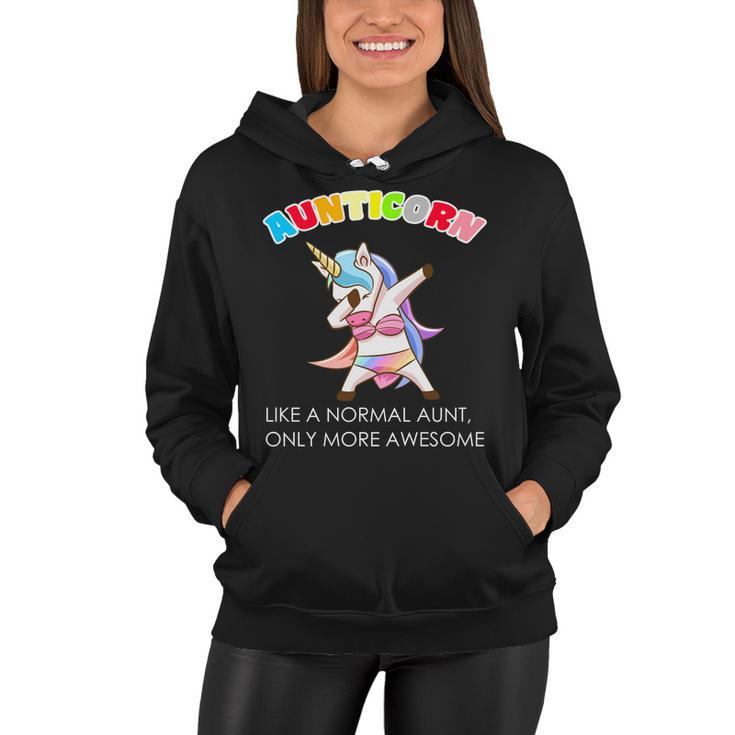 Awesome Aunticorn Like A Normal Aunt Women Hoodie