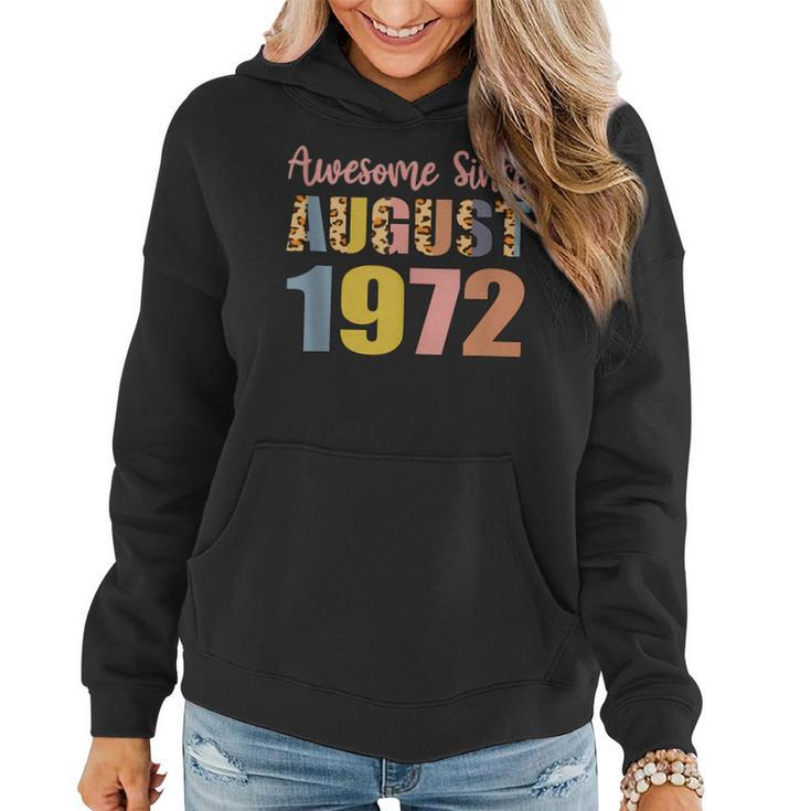 Awesome Since August 1972 50 Years Old 50Th Birthday  V2 Women Hoodie