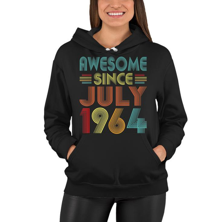 Awesome Since July 1964 Vintage 58 Years Old 58Th Birthday  Women Hoodie