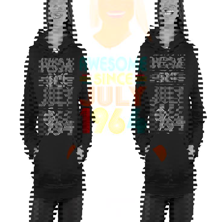 Awesome Since July 1964 Vintage 58 Years Old 58Th Birthday  Women Hoodie