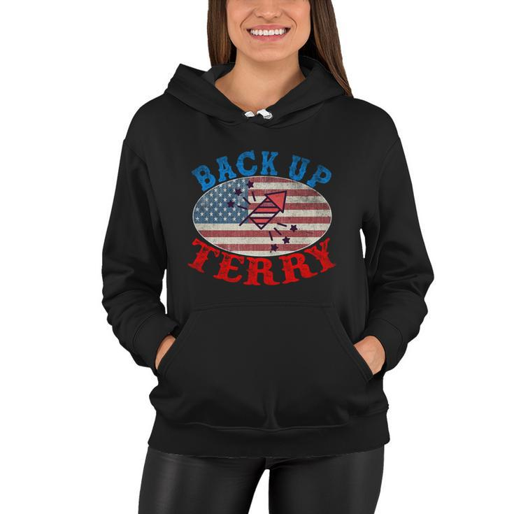 Back Up Terry Put It In Reverse 4Th Of July Firework Flag Women Hoodie