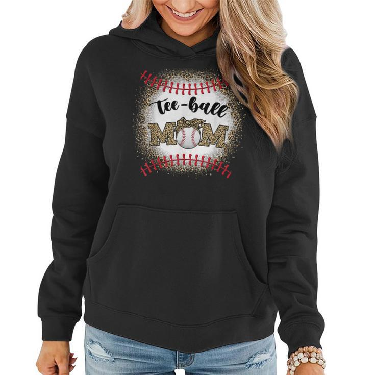 Ball Mom Mothers Day  Ball Mom Leopard Funny  Women Hoodie Graphic Print Hooded Sweatshirt
