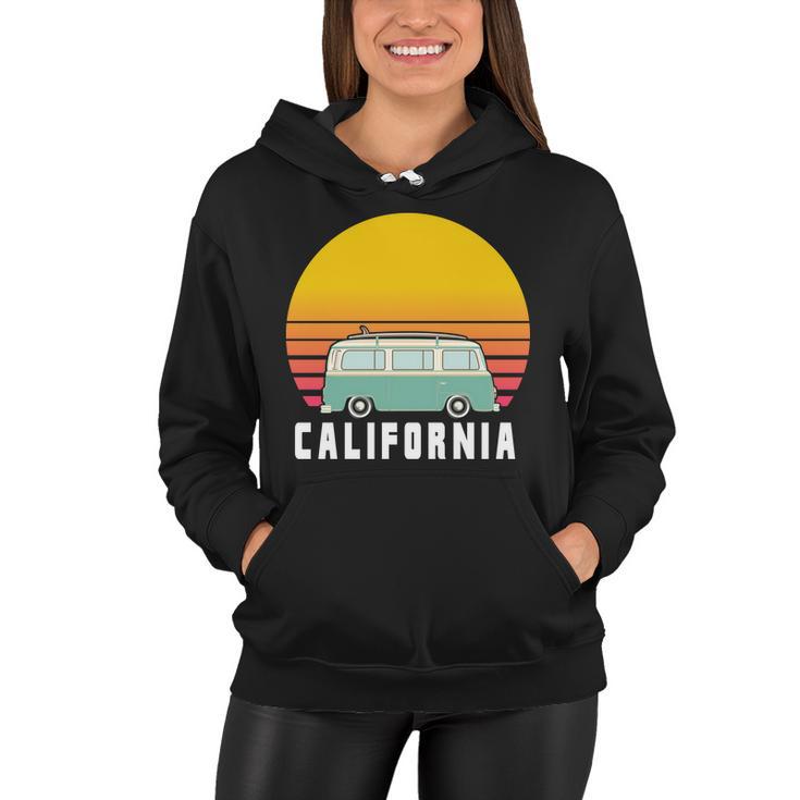 Beach Bum California Hippie Van Women Hoodie