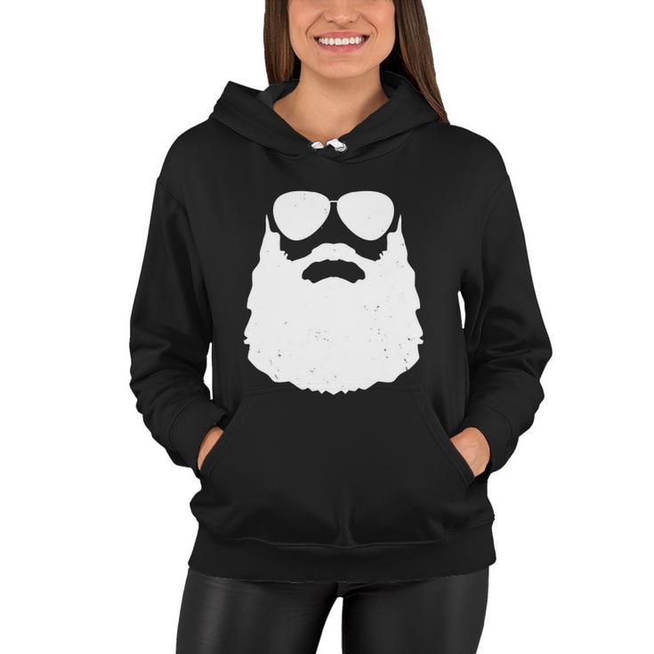 Beard Glasses V2 Women Hoodie