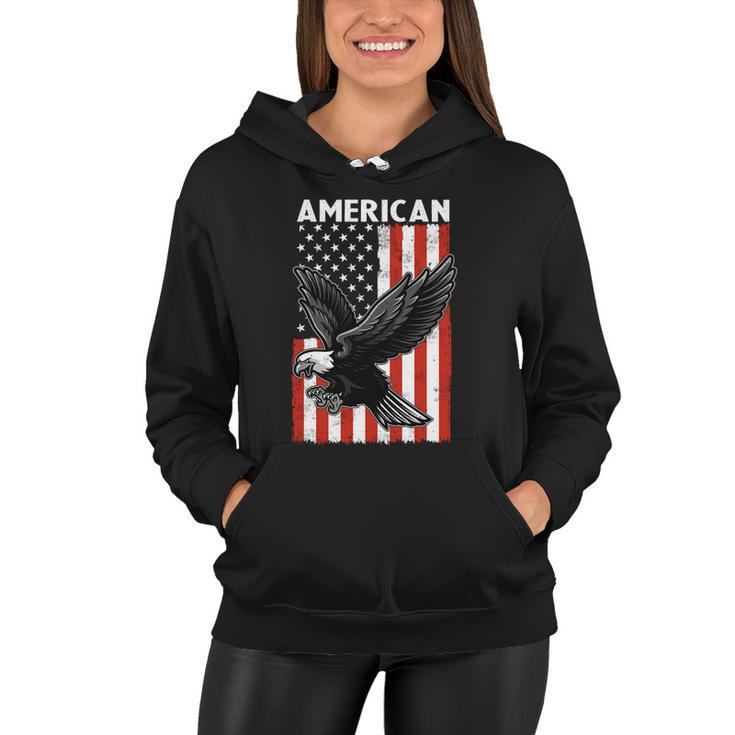 Beautiful Flying American Bald Eagle Mullet 4Th Of July Gift Women Hoodie