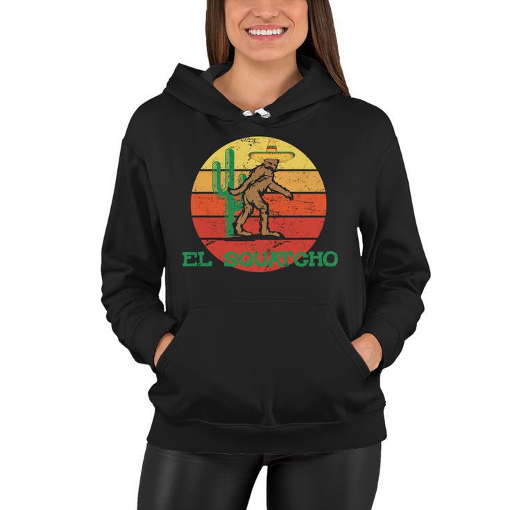 Bigfoot El Squatcho Mexican Sasquatch Tshirt Women Hoodie