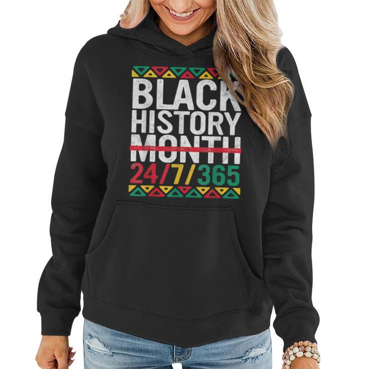 Black History Month 2022 Black History 247365 Melanin  Women Hoodie Graphic Print Hooded Sweatshirt