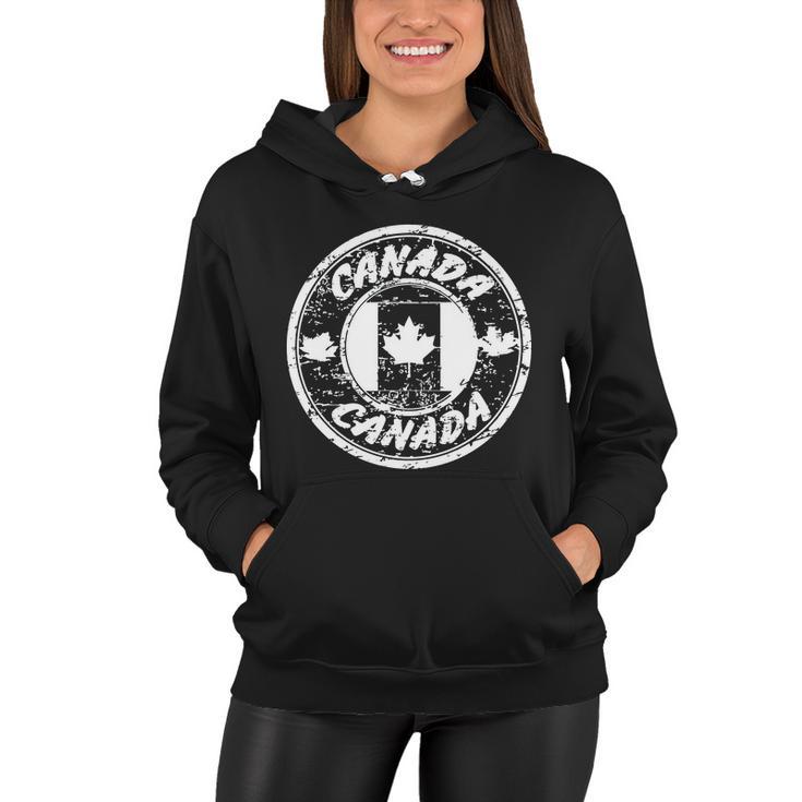 Canada Retro Circle Tshirt Women Hoodie