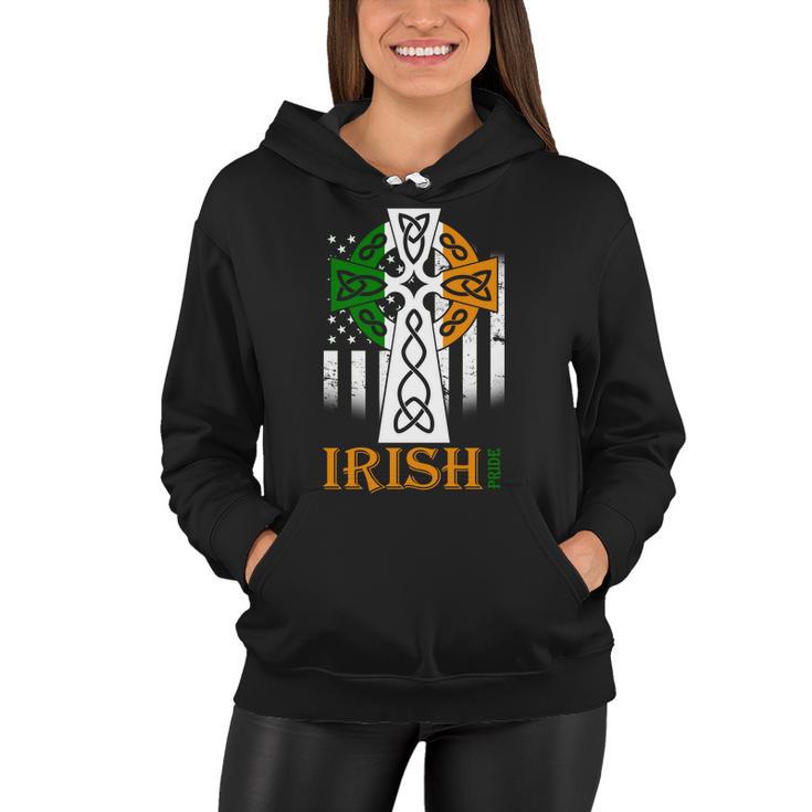 Celtic Cross Irish American Pride Women Hoodie