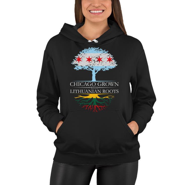 Chicago Grown With Lithuanian Roots Tshirt Women Hoodie