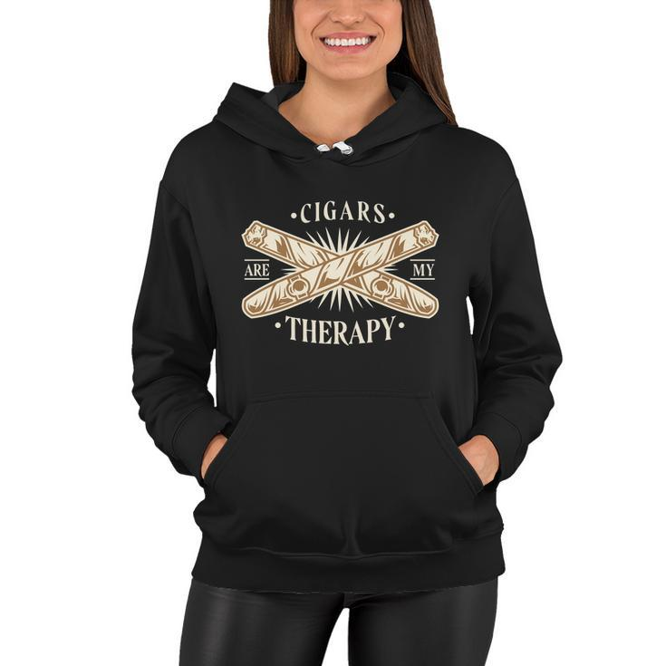 Cigars Are My Therapy Tshirt Women Hoodie
