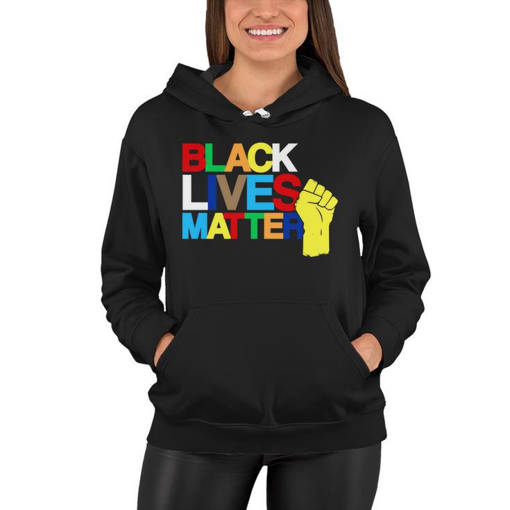 Colorful Black Lives Matter Fist African Style Tshirt Women Hoodie