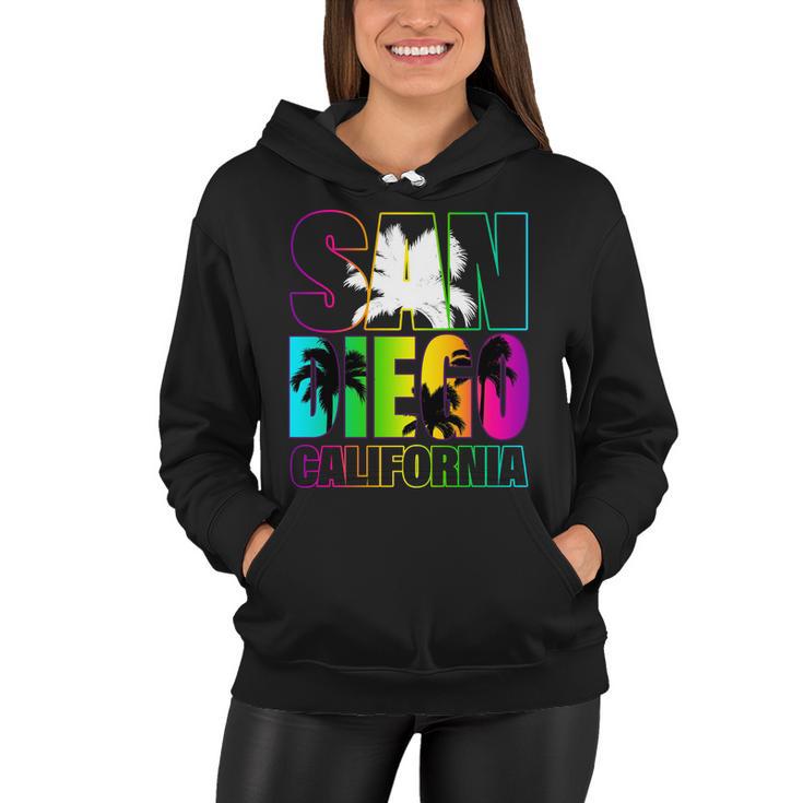 Colorful San Diego California Tshirt Women Hoodie